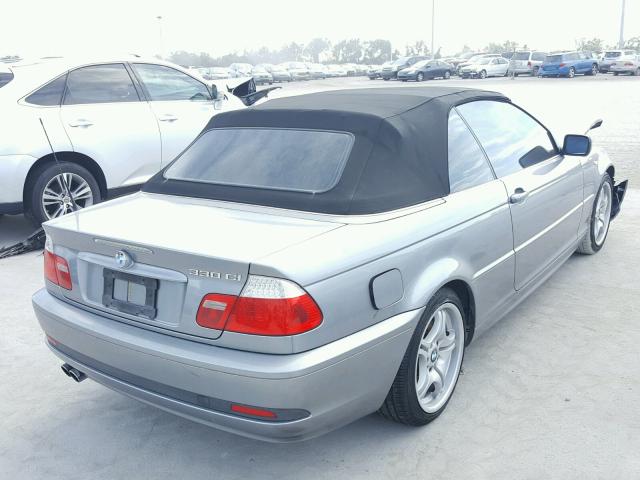 WBABW53414PL45292 - 2004 BMW 330 CI GRAY photo 4