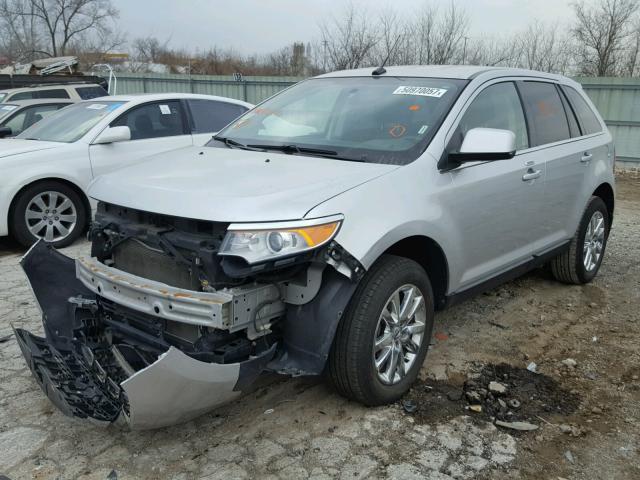 2FMDK4KC7BBA16946 - 2011 FORD EDGE LIMIT SILVER photo 2