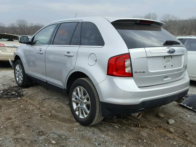 2FMDK4KC7BBA16946 - 2011 FORD EDGE LIMIT SILVER photo 3