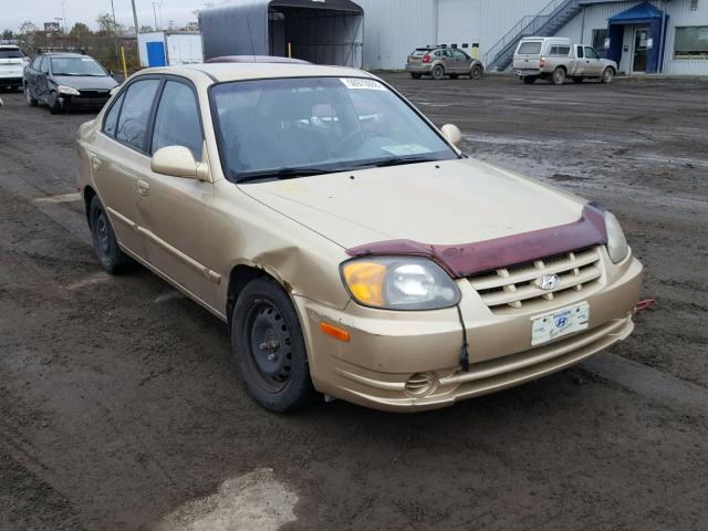 KMHCG45C14U529972 - 2004 HYUNDAI ACCENT GL GOLD photo 1