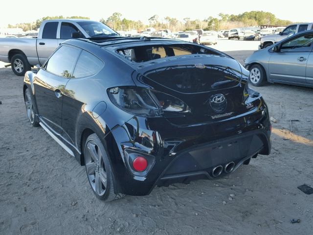 KMHTC6AE2EU192034 - 2014 HYUNDAI VELOSTER T BLACK photo 3