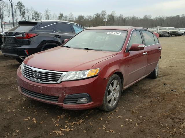 KNAGH4A84A5452490 - 2010 KIA OPTIMA EX RED photo 2