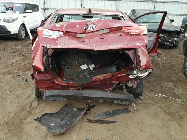 KNAGH4A84A5452490 - 2010 KIA OPTIMA EX RED photo 9