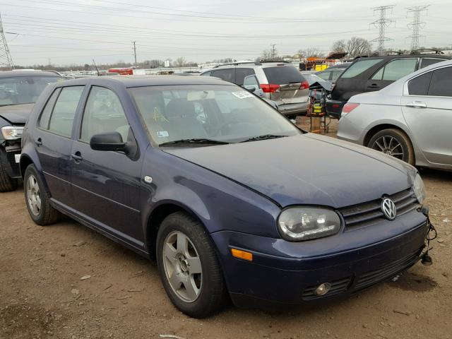 9BWGP61J424059154 - 2002 VOLKSWAGEN GOLF GLS T BLUE photo 1