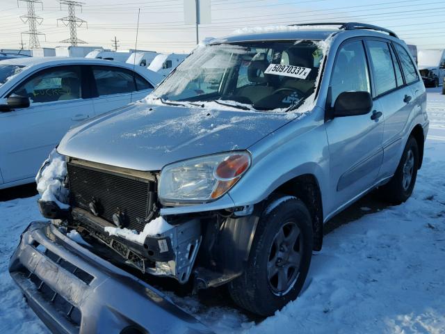 JTEHD20VX46004389 - 2004 TOYOTA RAV4 SILVER photo 2