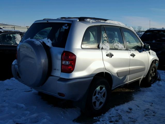 JTEHD20VX46004389 - 2004 TOYOTA RAV4 SILVER photo 4