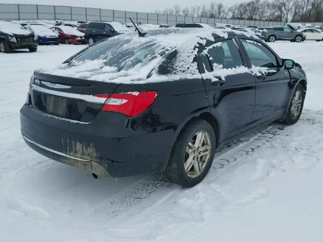 1C3CCBAB3CN320389 - 2012 CHRYSLER 200 LX BLACK photo 4