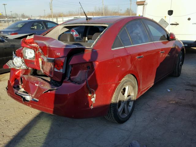 1G1PG5SC6C7162928 - 2012 CHEVROLET CRUZE LT RED photo 3