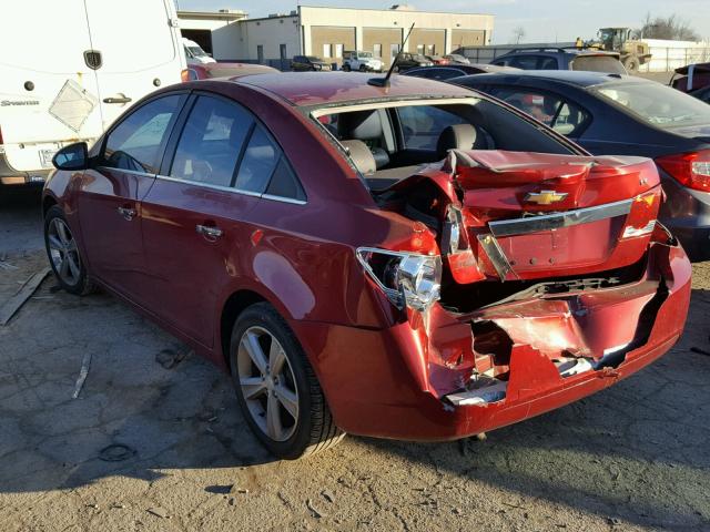 1G1PG5SC6C7162928 - 2012 CHEVROLET CRUZE LT RED photo 4