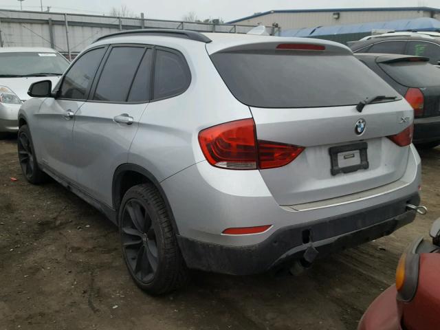 WBAVM5C56EVV92252 - 2014 BMW X1 XDRIVE3 SILVER photo 3