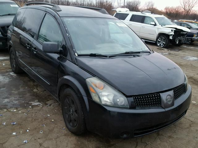 5N1BV28U36N106429 - 2006 NISSAN QUEST S BLACK photo 1