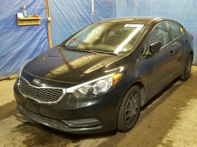 KNAFK4A67F5411046 - 2015 KIA FORTE LX BLACK photo 2