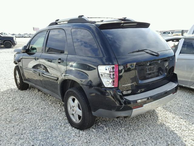 2CKDL63F966057205 - 2006 PONTIAC TORRENT BLACK photo 3