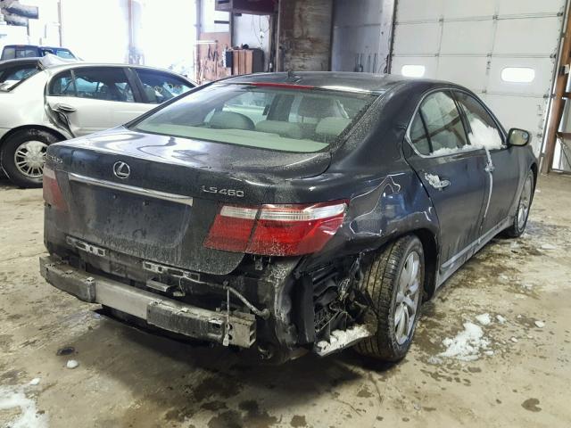 JTHBL46F285059907 - 2008 LEXUS LS 460 GRAY photo 4