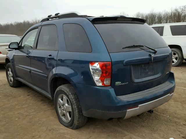 2CKDL73F366060817 - 2006 PONTIAC TORRENT BLUE photo 3