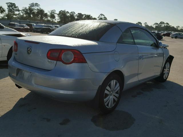 WVWBA71F97V042925 - 2007 VOLKSWAGEN EOS 2.0T SILVER photo 4