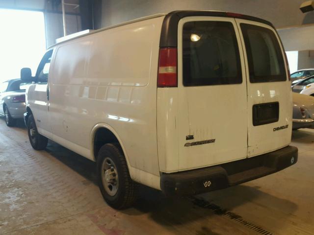 1GCGG25V551116354 - 2005 CHEVROLET EXPRESS G2 WHITE photo 3