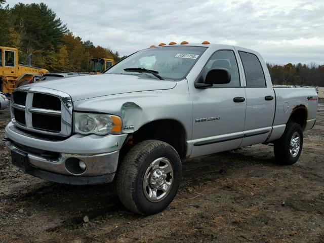 3D7KU28D84G217450 - 2004 DODGE RAM 2500 S SILVER photo 2