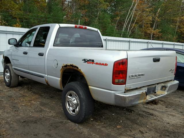 3D7KU28D84G217450 - 2004 DODGE RAM 2500 S SILVER photo 3