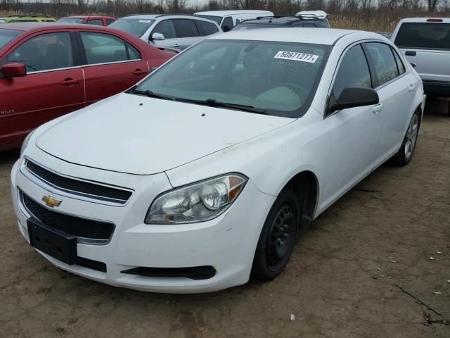 1G1ZA5EKXA4141155 - 2010 CHEVROLET MALIBU LS WHITE photo 2