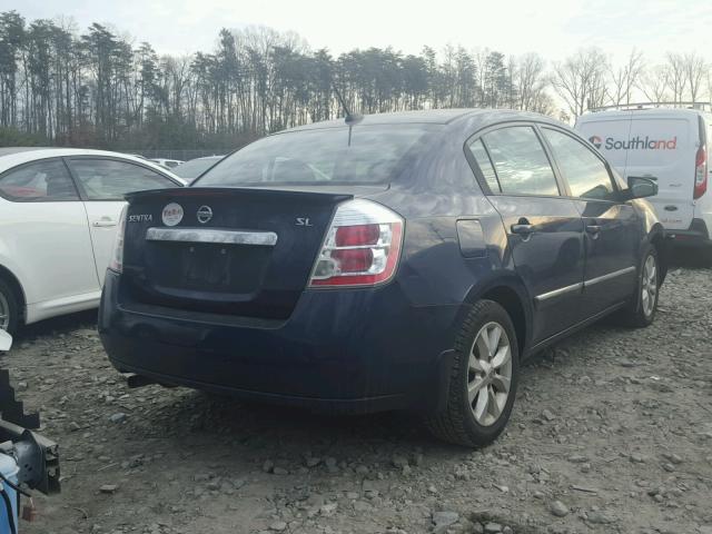 3N1AB6APXBL687137 - 2011 NISSAN SENTRA 2.0 BLUE photo 4