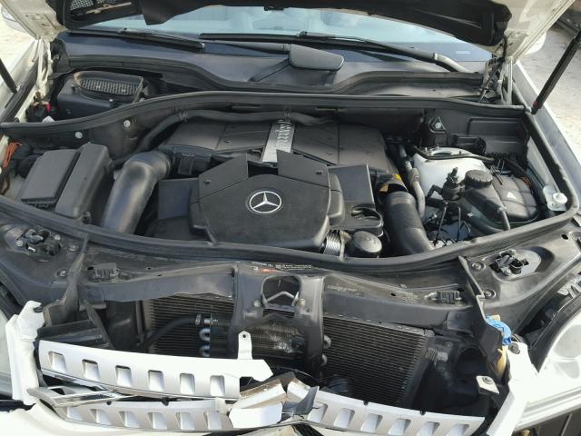 4JGBB75E96A049115 - 2006 MERCEDES-BENZ ML 500 WHITE photo 7