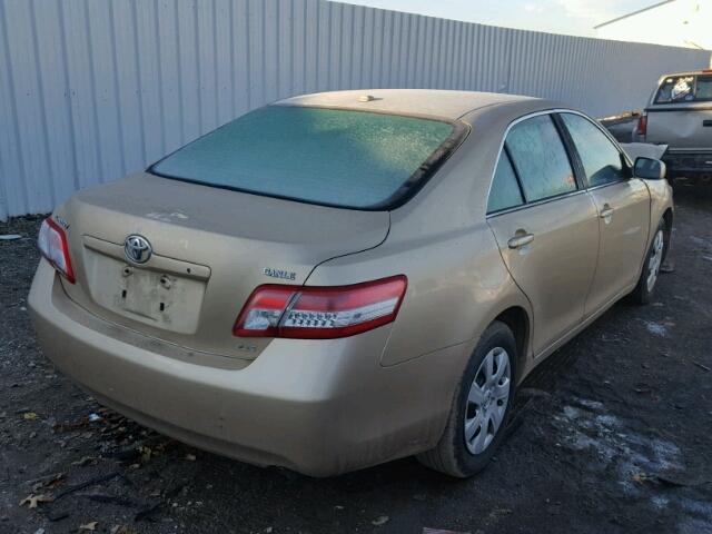 4T1BF3EK4BU184322 - 2011 TOYOTA CAMRY BASE GOLD photo 4