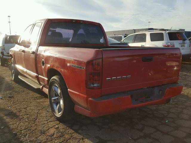 1D7HU18DX4J246676 - 2004 DODGE RAM 1500 S RED photo 3