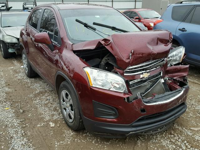 3GNCJKSB4GL173612 - 2016 CHEVROLET TRAX LS RED photo 1