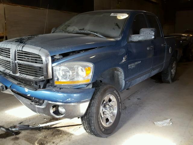 1D7KS28C96J195067 - 2006 DODGE RAM 2500 S BLUE photo 2