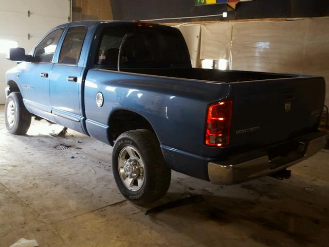 1D7KS28C96J195067 - 2006 DODGE RAM 2500 S BLUE photo 3