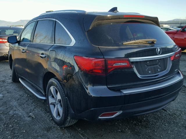 5FRYD4H23GB061471 - 2016 ACURA MDX BLACK photo 3