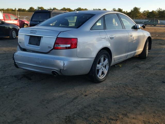 WAUDH74F28N088014 - 2008 AUDI A6 3.2 QUA SILVER photo 4