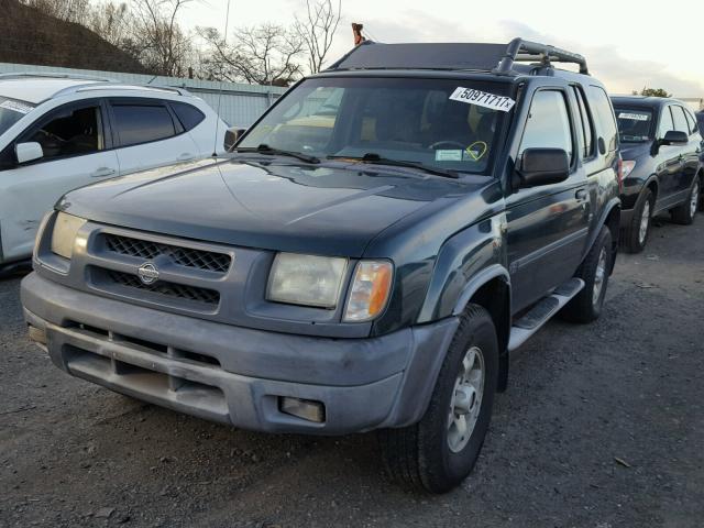 5N1ED28Y0YC563748 - 2000 NISSAN XTERRA XE GREEN photo 2