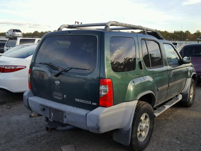 5N1ED28Y0YC563748 - 2000 NISSAN XTERRA XE GREEN photo 4