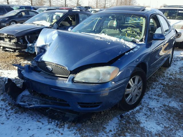 1FAFP56S54A183798 - 2004 FORD TAURUS SEL BLUE photo 2