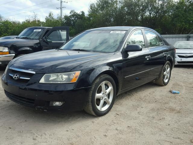 5NPEU46F17H234707 - 2007 HYUNDAI SONATA SE BLUE photo 2