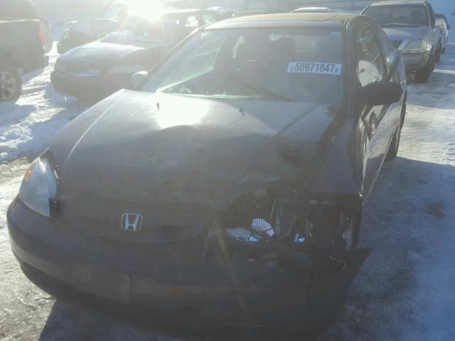 1HGEM22993L010337 - 2003 HONDA CIVIC EX BLACK photo 2