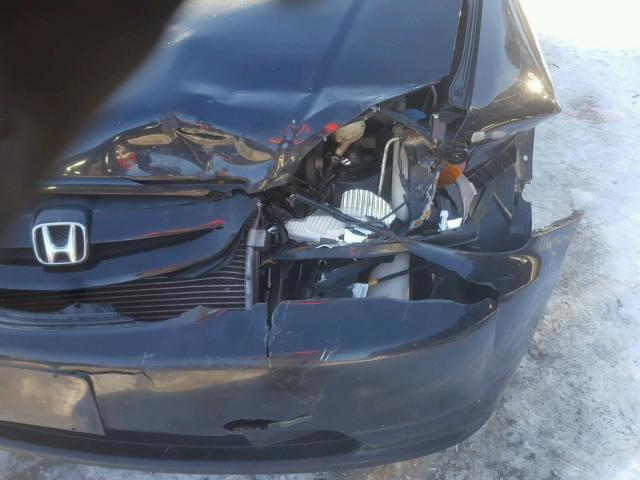1HGEM22993L010337 - 2003 HONDA CIVIC EX BLACK photo 9