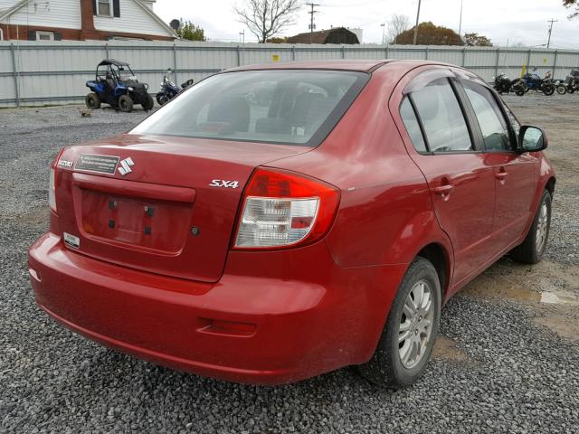 JS2YC5A35D6101625 - 2013 SUZUKI SX4 LE RED photo 4