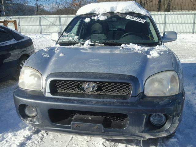 KM8SC13D24U669465 - 2004 HYUNDAI SANTA FE G GRAY photo 9