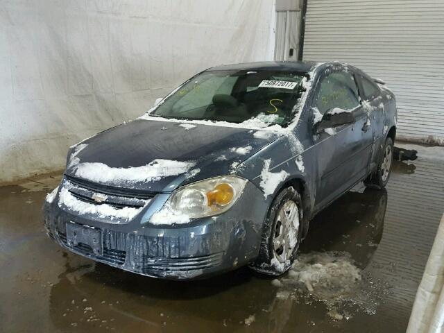 1G1AK12F257576265 - 2005 CHEVROLET COBALT BLUE photo 2