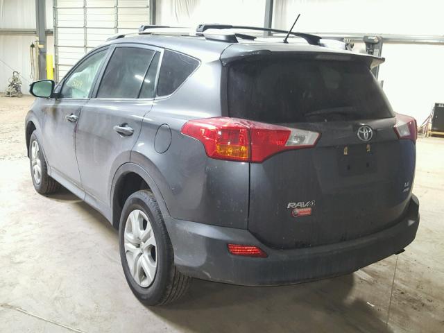 2T3BFREV3DW043930 - 2013 TOYOTA RAV4 LE GRAY photo 3