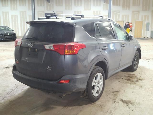 2T3BFREV3DW043930 - 2013 TOYOTA RAV4 LE GRAY photo 4