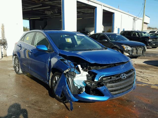 KMHD35LH8HU354159 - 2017 HYUNDAI ELANTRA GT BLUE photo 1