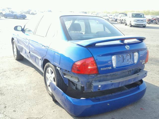 3N1CB51D56L522465 - 2006 NISSAN SENTRA 1.8 BLUE photo 3