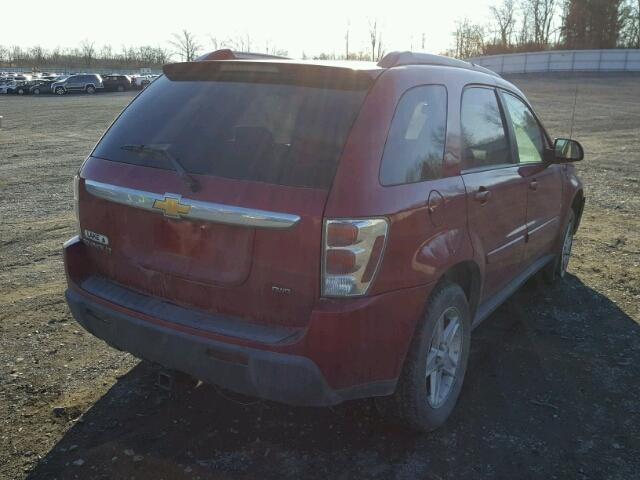 2CNDL73F166052105 - 2006 CHEVROLET EQUINOX LT MAROON photo 4