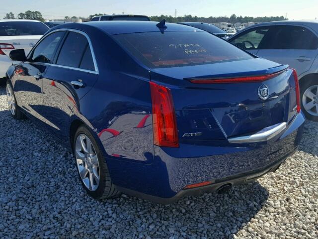 1G6AB5SX9D0128834 - 2013 CADILLAC ATS LUXURY BLUE photo 3