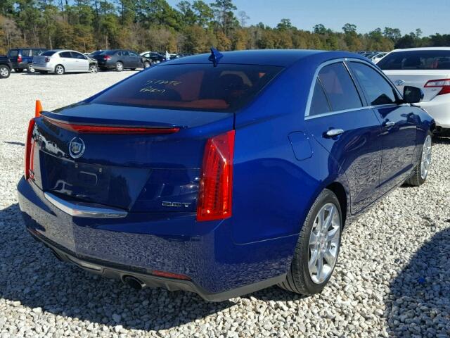 1G6AB5SX9D0128834 - 2013 CADILLAC ATS LUXURY BLUE photo 4