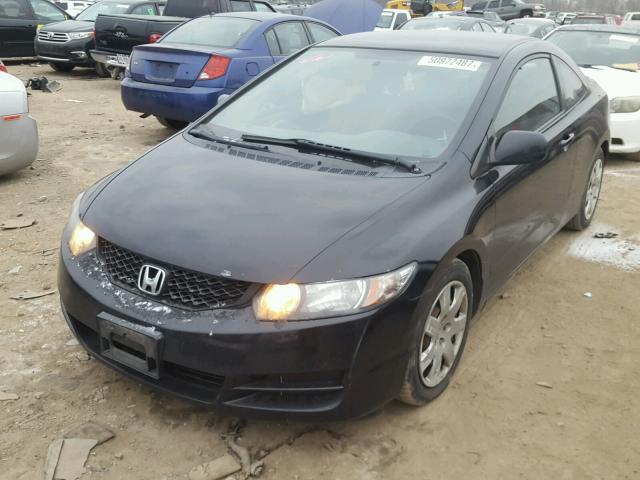 2HGFG1B63BH511862 - 2011 HONDA CIVIC LX BLACK photo 2